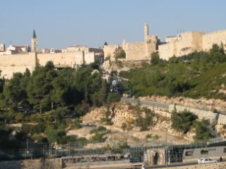 Vue des murs de Jrusalem 